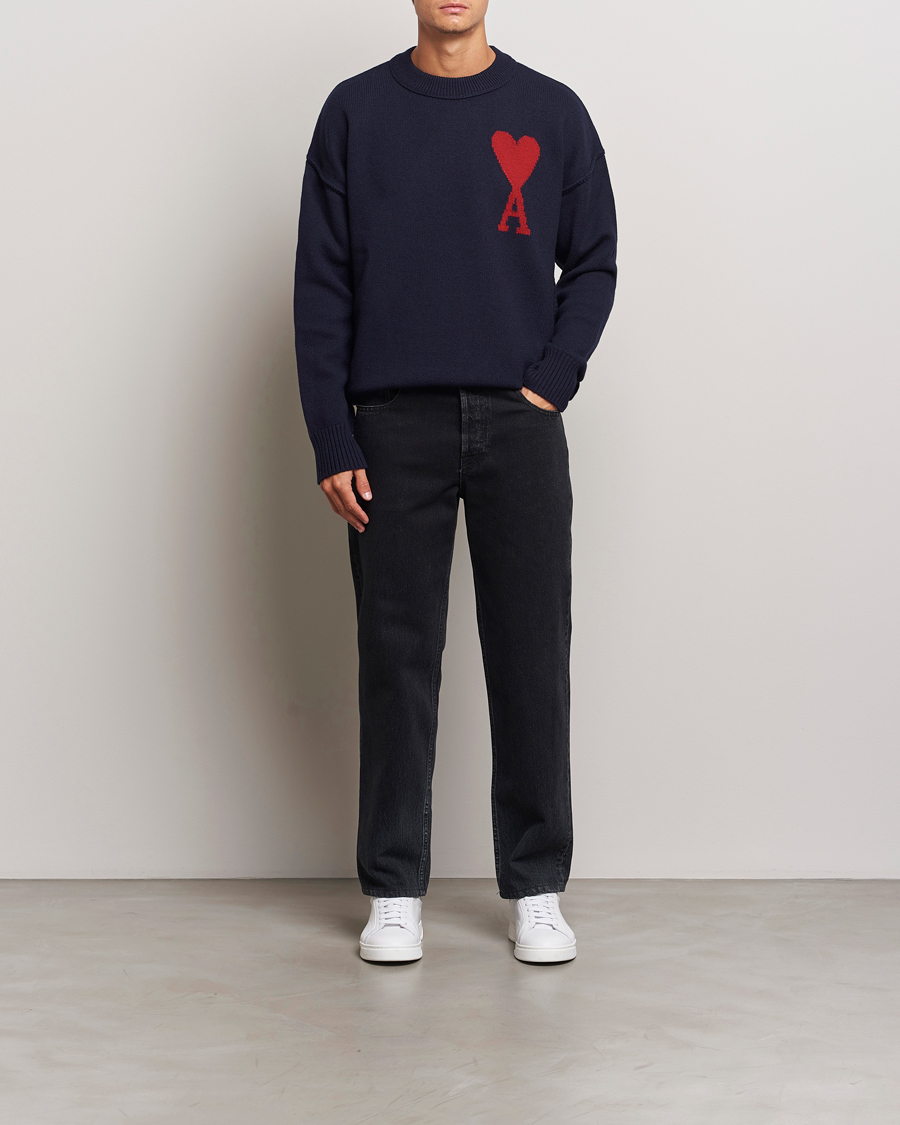 Homme | Jeans | Lanvin | Leather Pocket Denim Pants Black