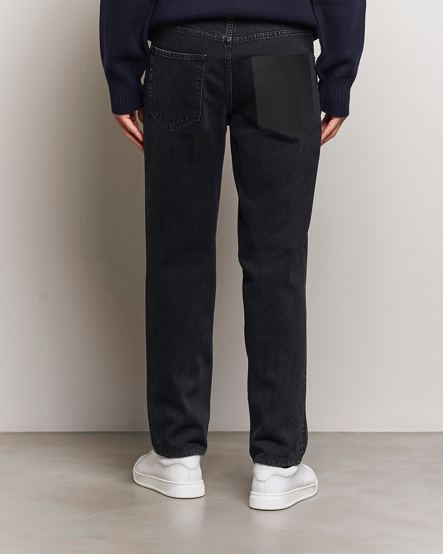 Homme | Jeans | Lanvin | Leather Pocket Denim Pants Black