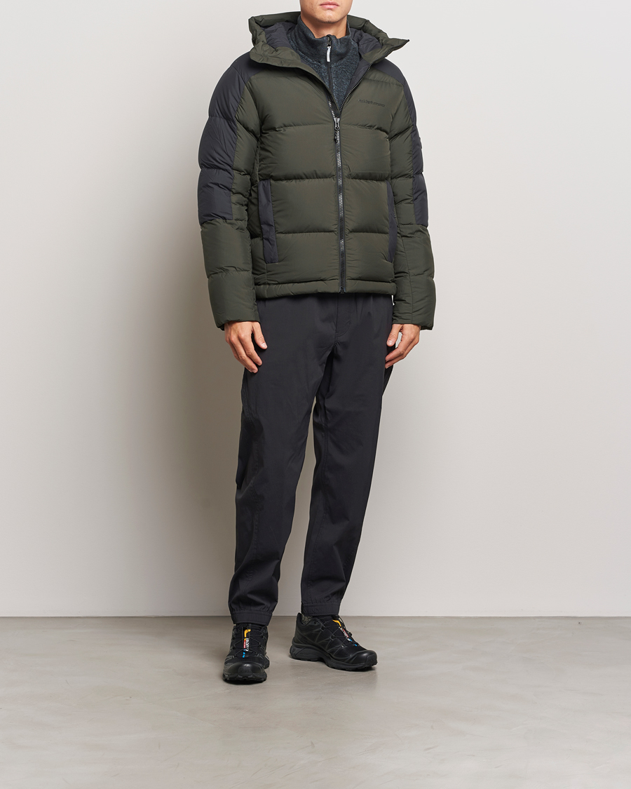 Homme | Manteaux Et Vestes | Peak Performance | Down Puffer Hood Jacket Olive Extreme