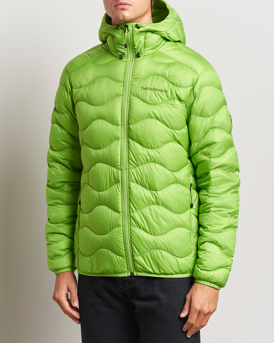 Homme | Manteaux Et Vestes | Peak Performance | Helium Down Hooded Jacket Stand Out Green