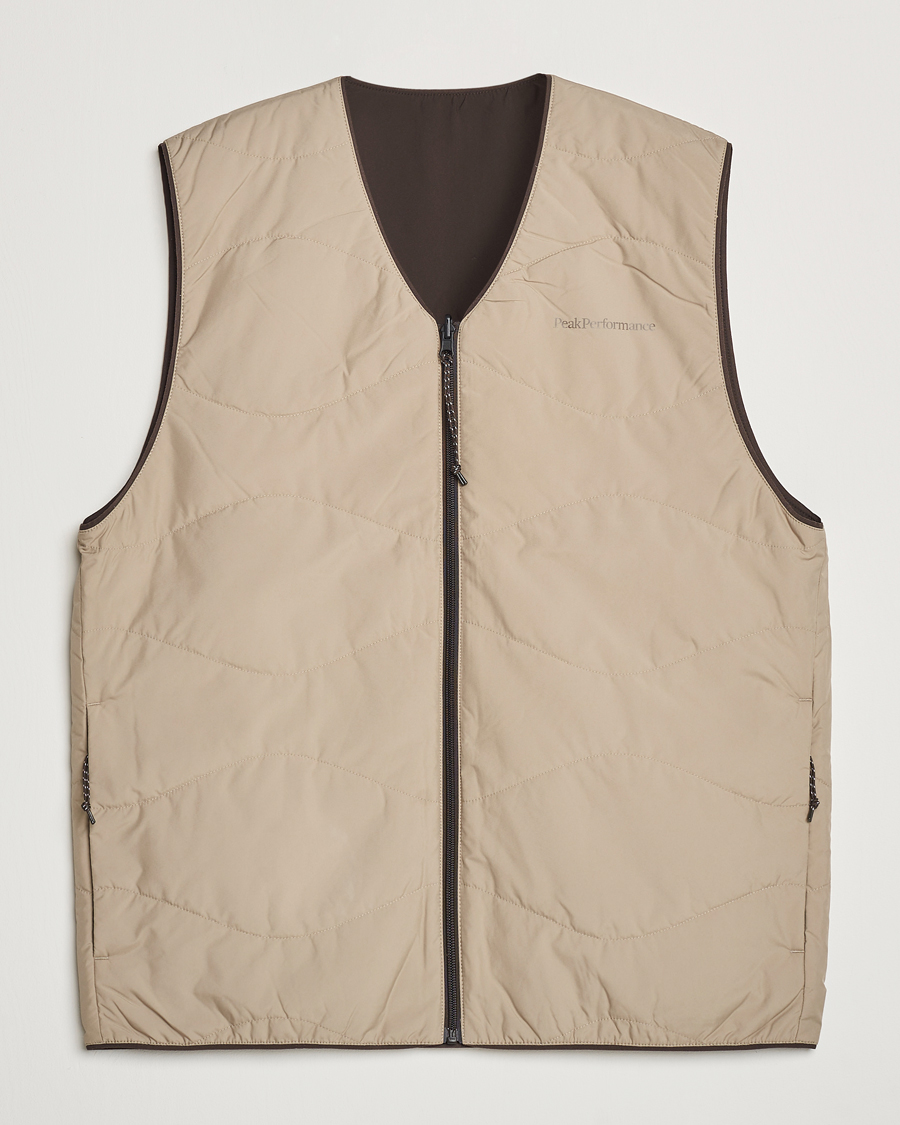 Homme | Manteaux Et Vestes | Peak Performance | Insulated Reversable Vest Avid Beige