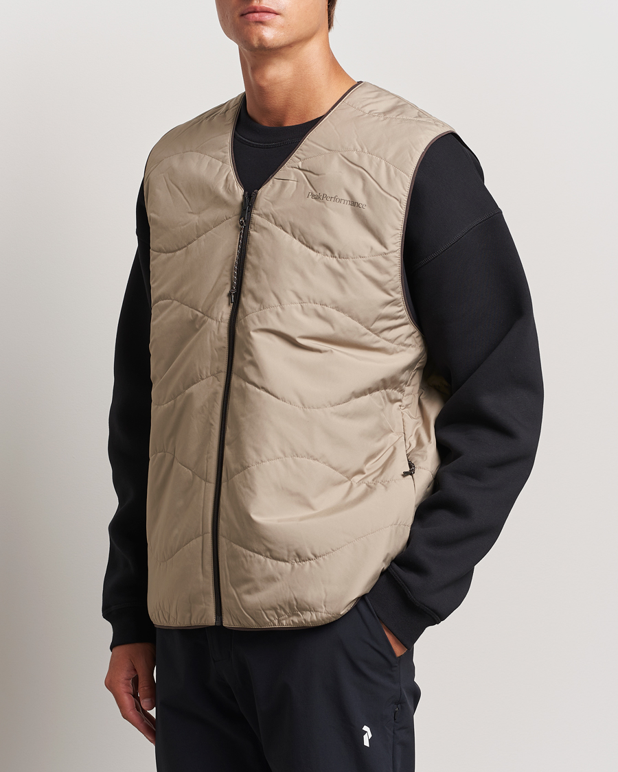 Homme | Manteaux Et Vestes | Peak Performance | Insulated Reversable Vest Avid Beige