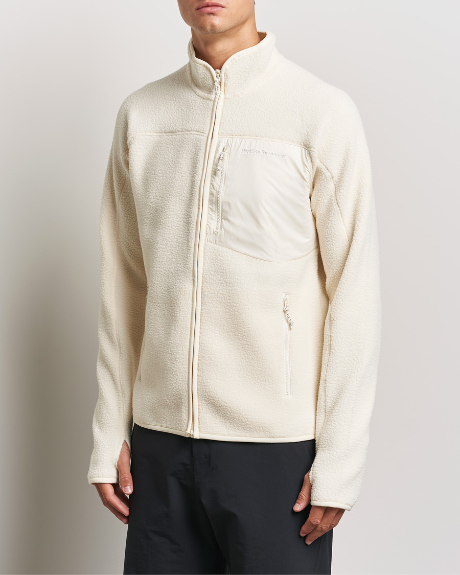 Homme | Pulls Et Tricots | Peak Performance | Pile Full Zip Vintage White