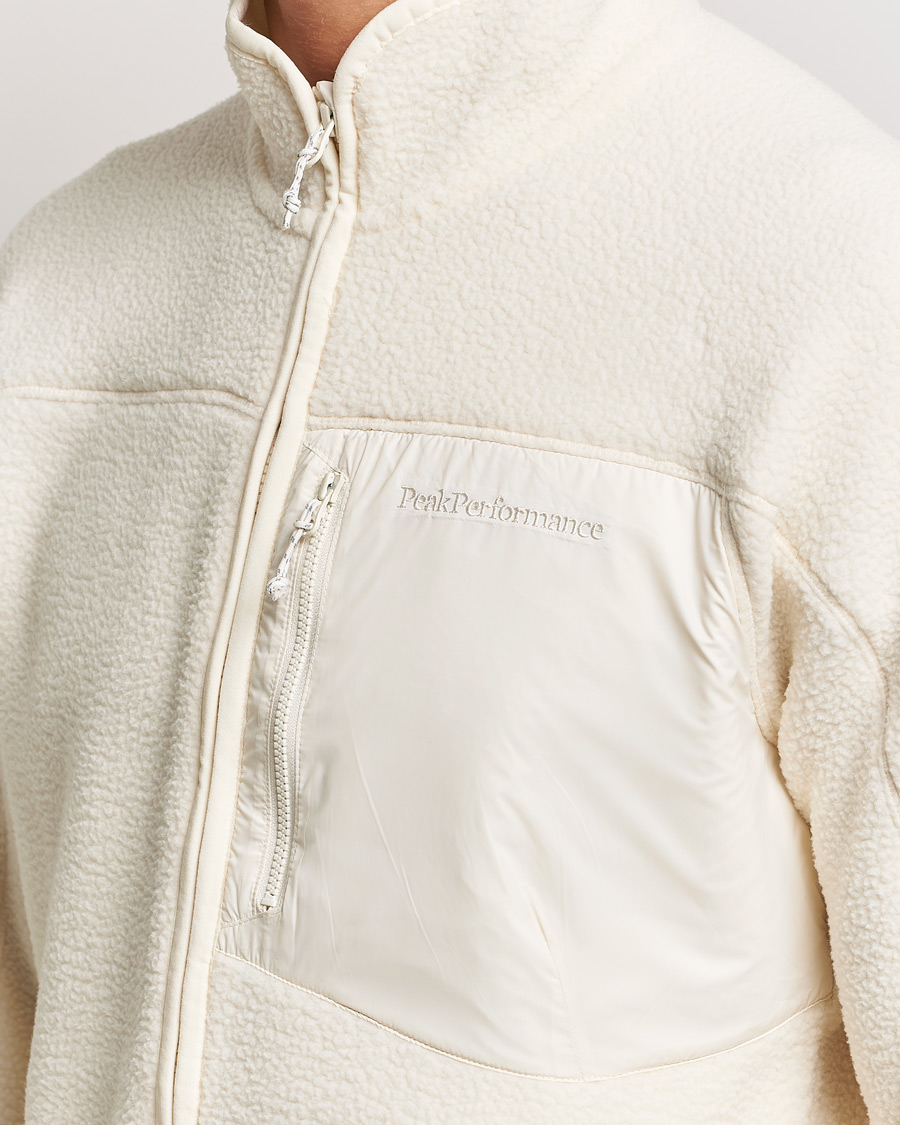 Homme | Pulls Et Tricots | Peak Performance | Pile Full Zip Vintage White