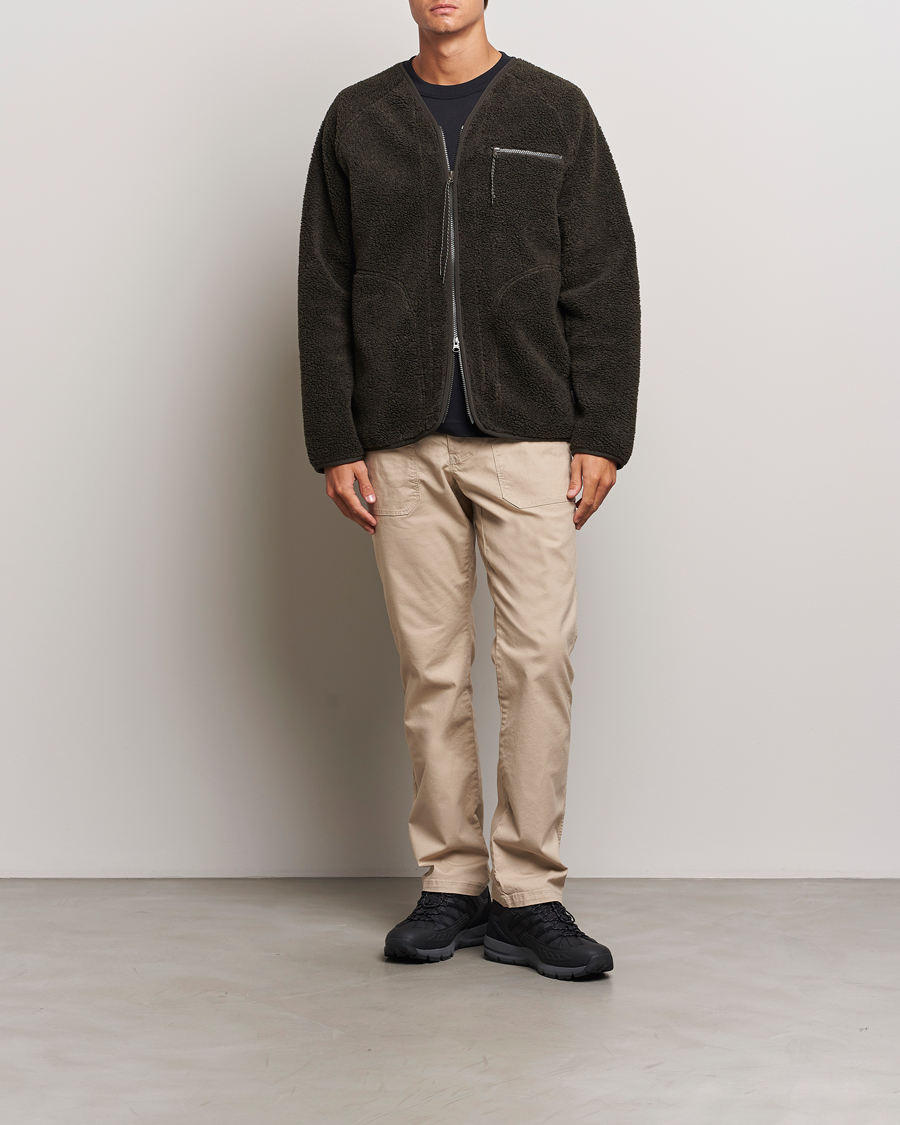 Homme | Pulls Et Tricots | Peak Performance | Heavy Pile Oversized Cardigan Olive Extreme