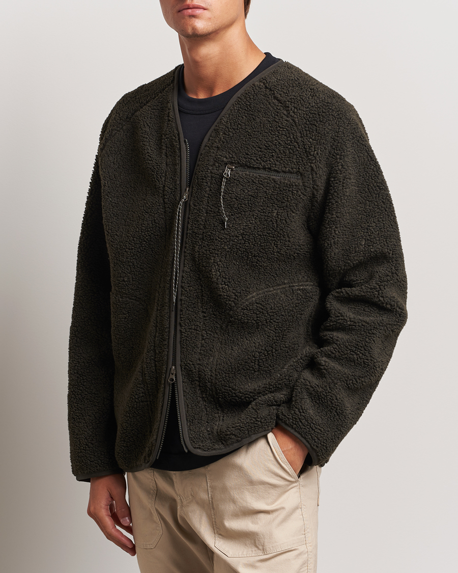 Homme | Pulls Et Tricots | Peak Performance | Heavy Pile Oversized Cardigan Olive Extreme
