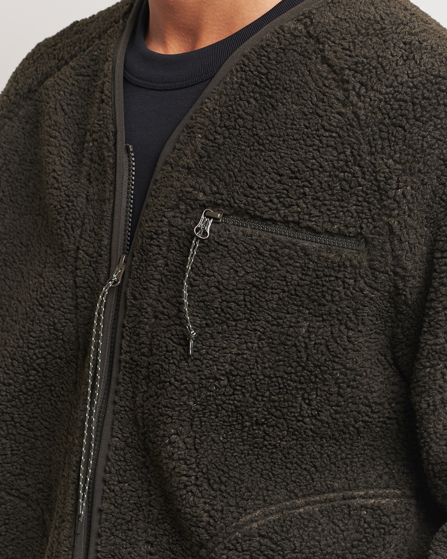 Homme | Pulls Et Tricots | Peak Performance | Heavy Pile Oversized Cardigan Olive Extreme
