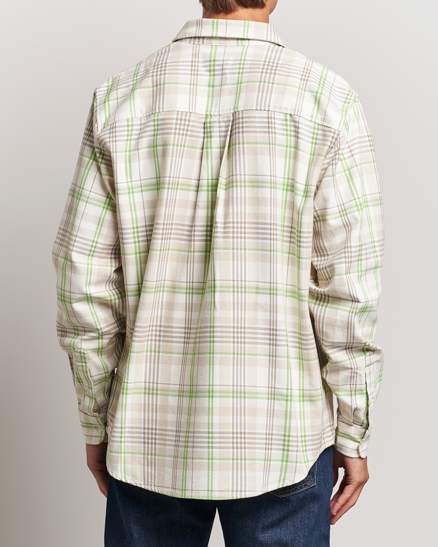 Homme | Chemises | Peak Performance | Heavy Flannel Cotton Shirt Checked Beige