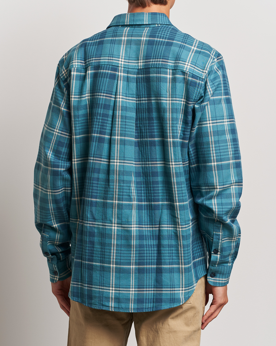 Homme | Chemises | Peak Performance | Heavy Flannel Cotton Shirt Checked Blue