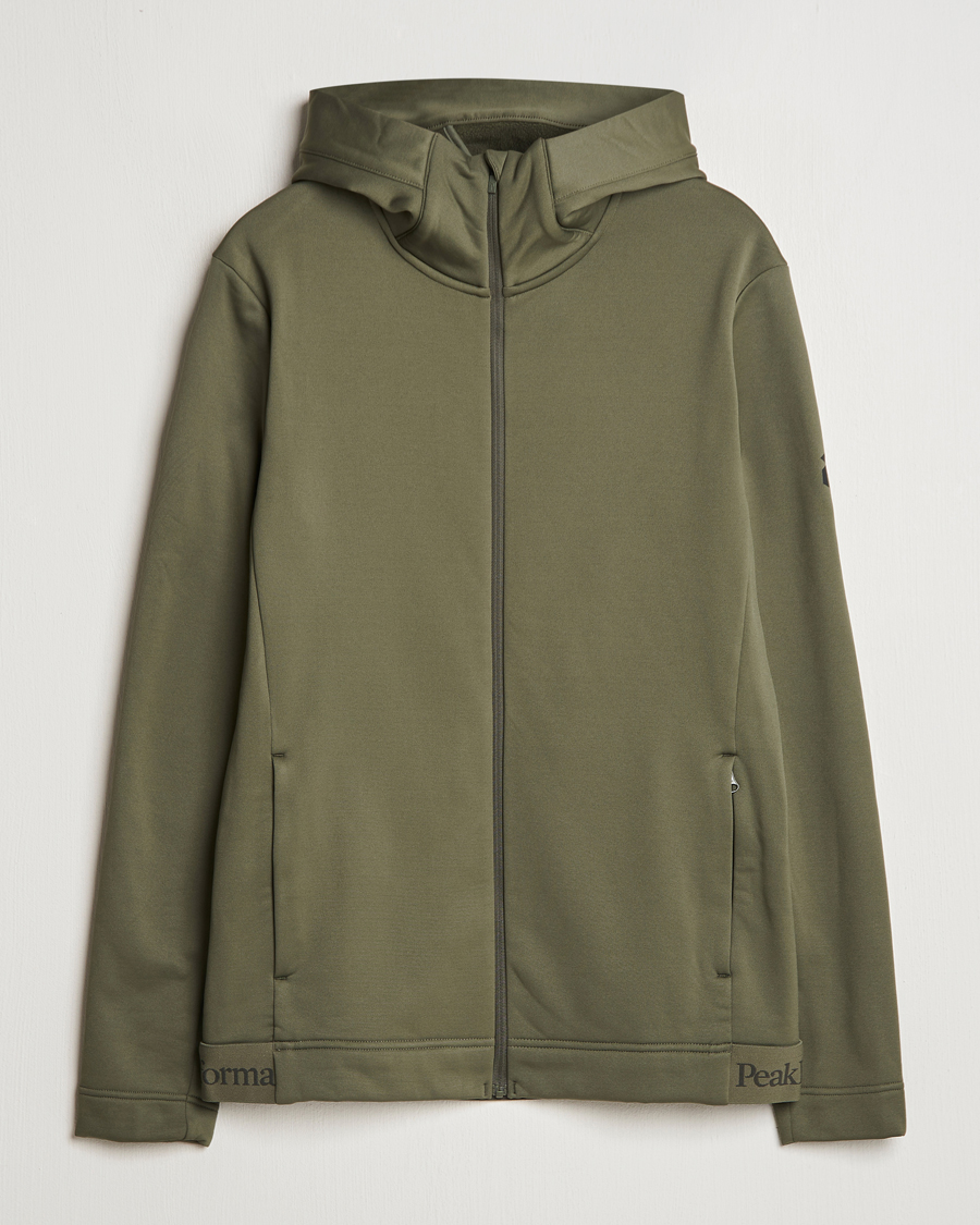 Homme | Pulls Et Tricots | Peak Performance | Rider Tech Zip Hood Pine Needle