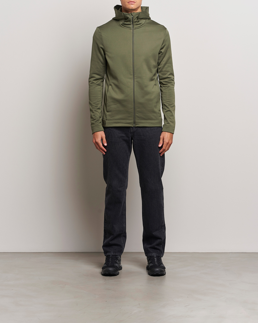 Homme | Pulls Et Tricots | Peak Performance | Rider Tech Zip Hood Pine Needle