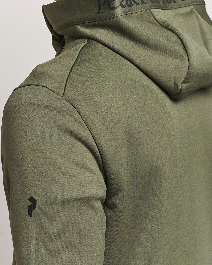 Homme | Pulls Et Tricots | Peak Performance | Rider Tech Zip Hood Pine Needle