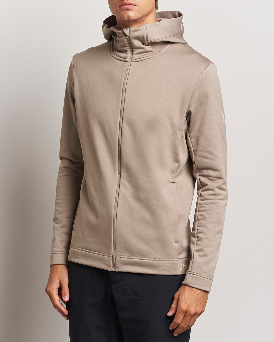 Homme | Pulls Et Tricots | Peak Performance | Rider Tech Zip Hood Avid Beige
