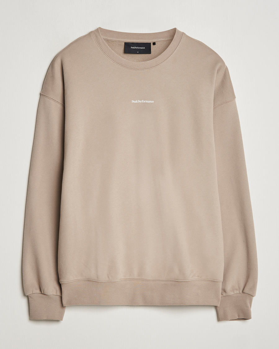 Homme | Pulls Et Tricots | Peak Performance | Original Terry Crew Sweatshirt Avid Beige