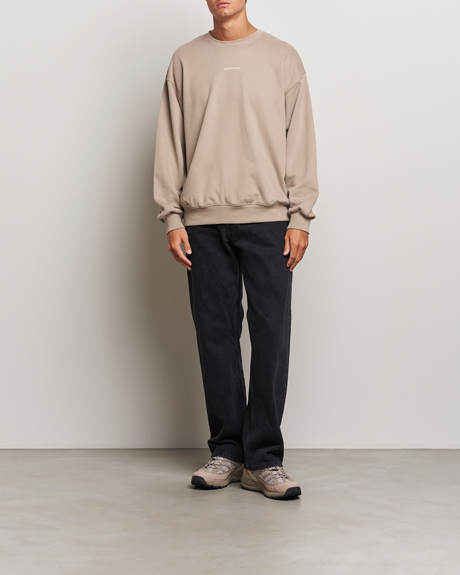 Homme | Pulls Et Tricots | Peak Performance | Original Terry Crew Sweatshirt Avid Beige