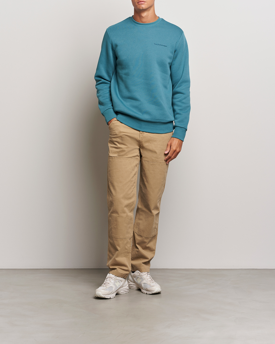 Homme | Pulls Et Tricots | Peak Performance | Original Logo Crew Neck Sweatshirt Hydro Fresh