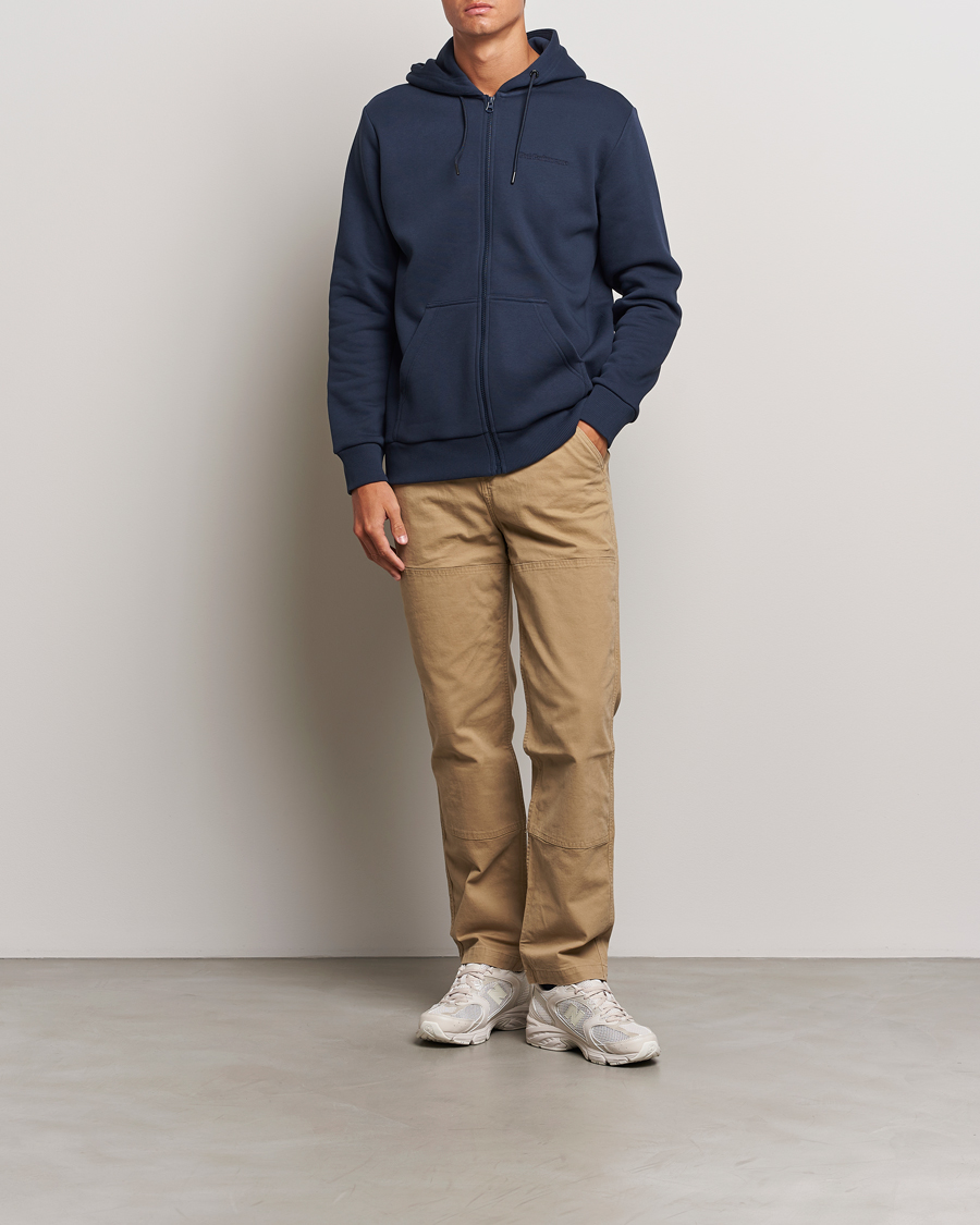 Homme | Pulls Et Tricots | Peak Performance | Original Full Zip Hoodie Blue Shadow