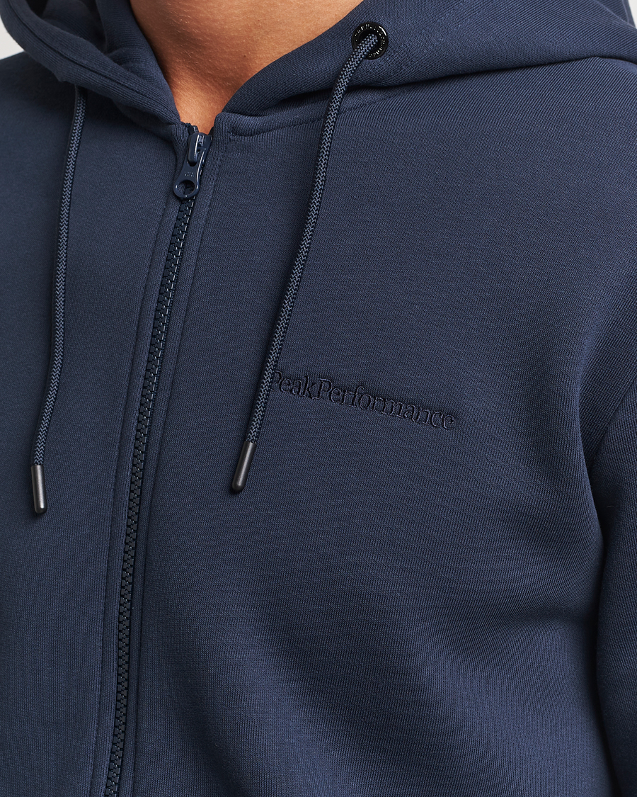 Homme | Pulls Et Tricots | Peak Performance | Original Full Zip Hoodie Blue Shadow