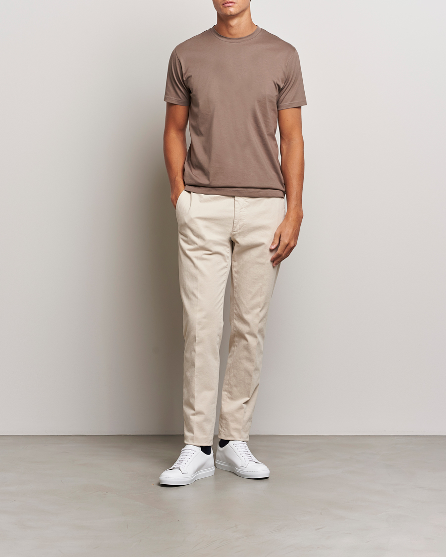 Homme | T-shirts | Sunspel | Riviera Midweight T-Shirt Cedar