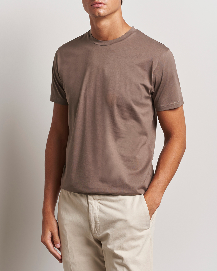 Homme | T-shirts | Sunspel | Riviera Midweight T-Shirt Cedar