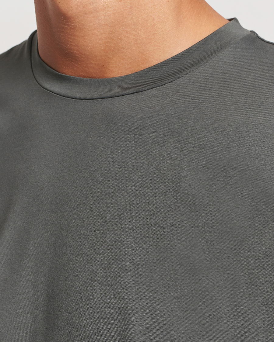 Homme | T-shirts | Sunspel | Riviera Midweight T-Shirt Drill Green