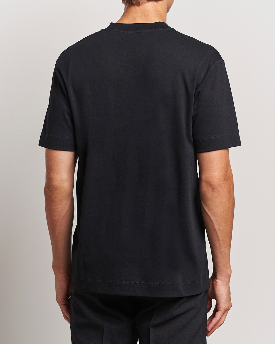 Homme | T-shirts | Sunspel | Heavy Weight Supima Cotton T-Shirt Black