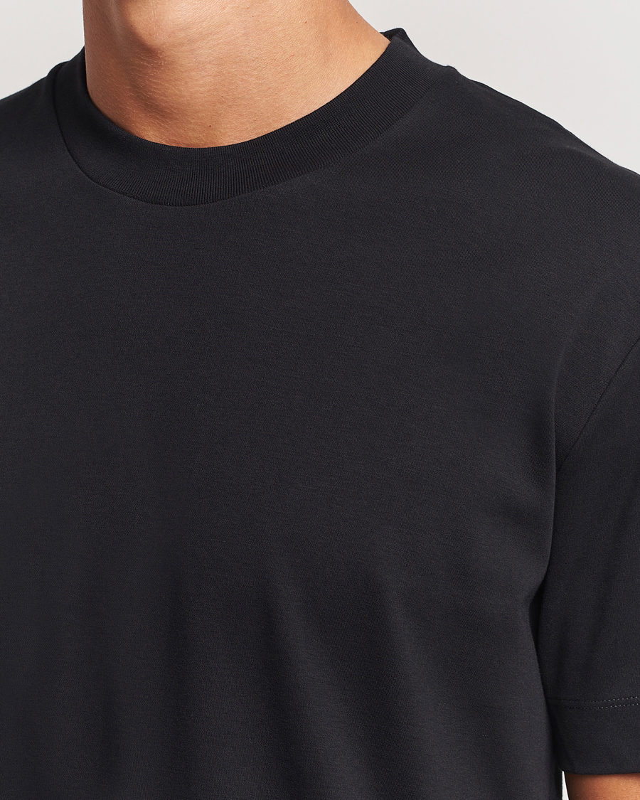 Homme | T-shirts | Sunspel | Heavy Weight Supima Cotton T-Shirt Black