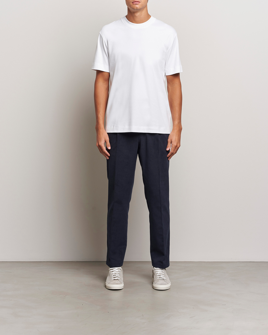 Homme | T-shirts | Sunspel | Heavy Weight Supima Cotton T-Shirt White