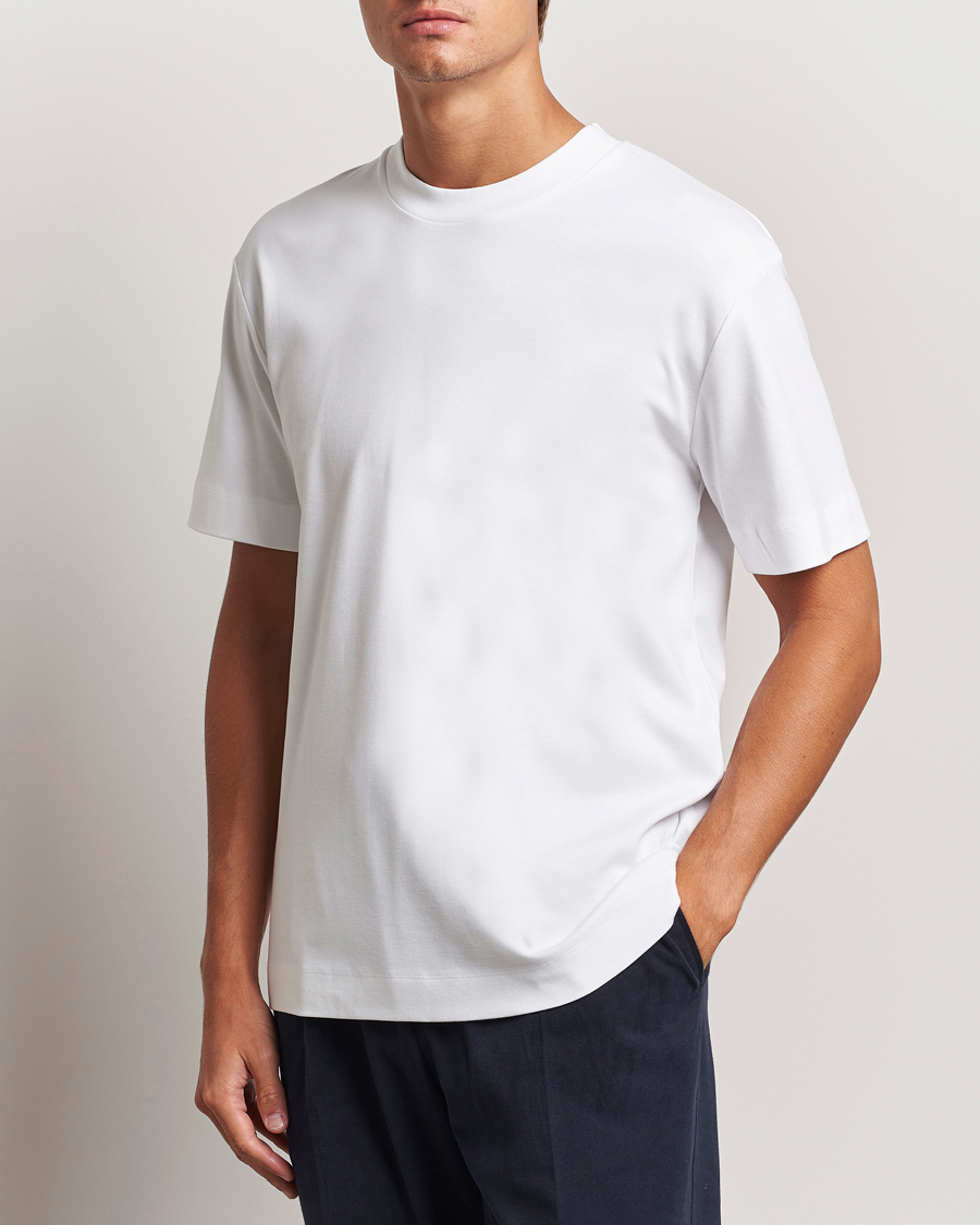 Homme | T-shirts | Sunspel | Heavy Weight Supima Cotton T-Shirt White