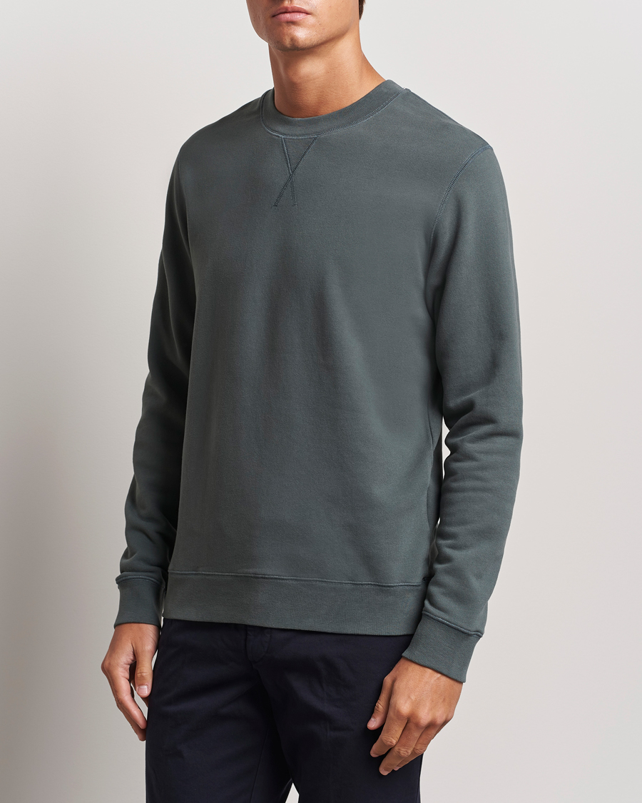 Homme | Pulls Et Tricots | Sunspel | Loopback Sweatshirt Drill Green