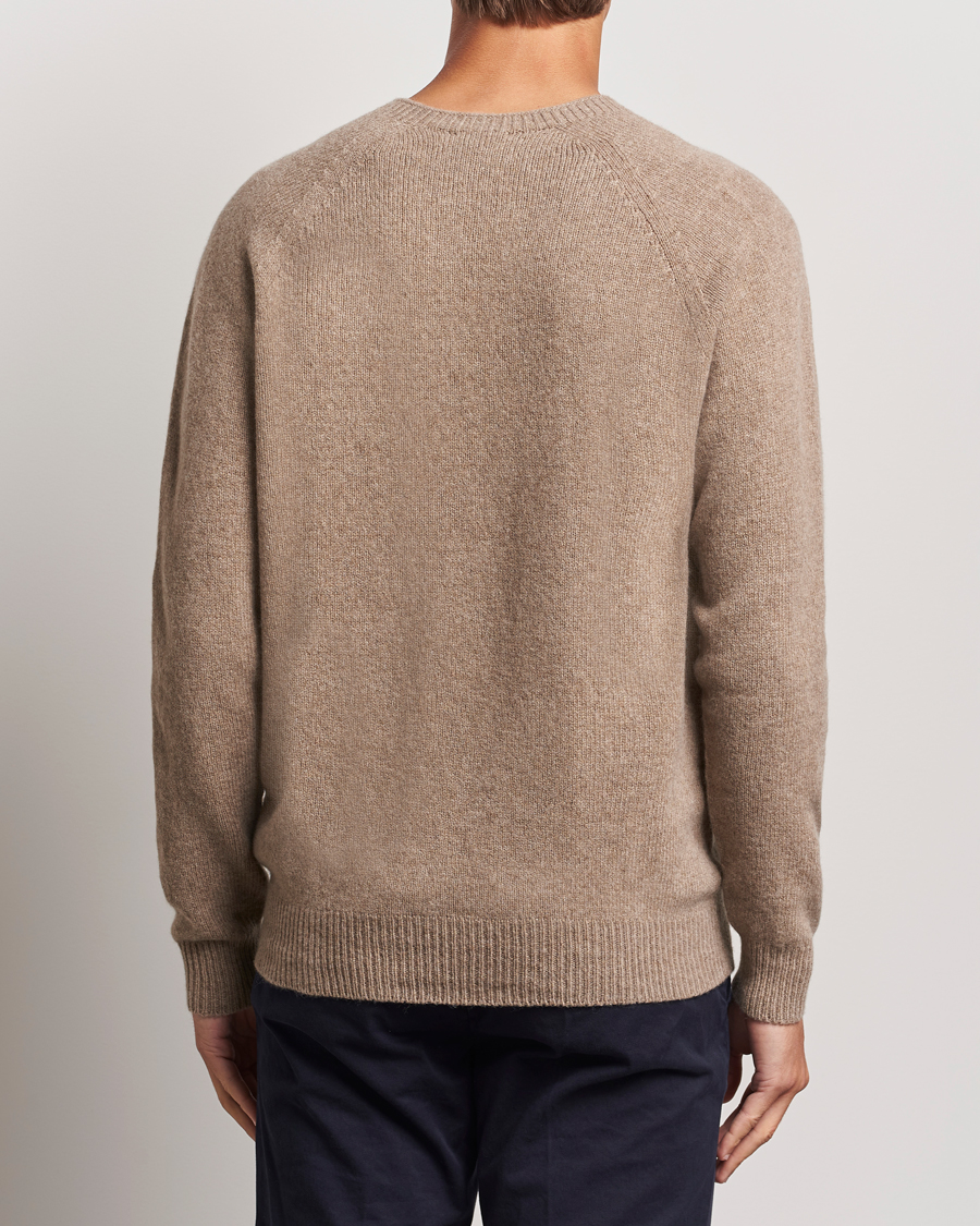 Homme | Pulls Et Tricots | Sunspel | Lambswool Crewneck Sandstone