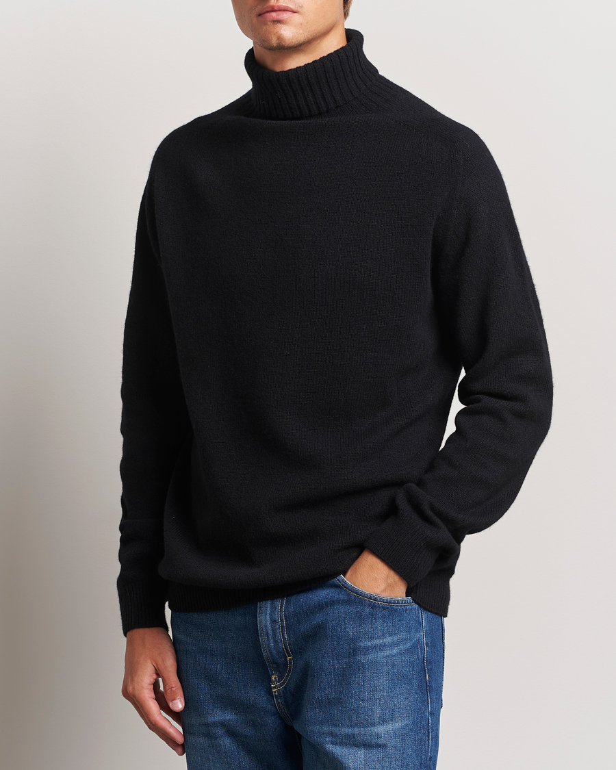 Homme | Pulls Et Tricots | Sunspel | Lambswool Poloshirt Black