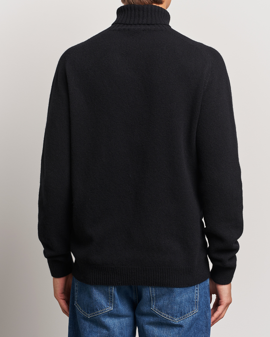 Homme | Pulls Et Tricots | Sunspel | Lambswool Poloshirt Black