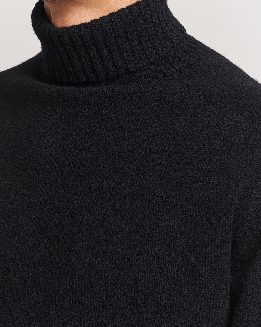 Homme | Pulls Et Tricots | Sunspel | Lambswool Poloshirt Black