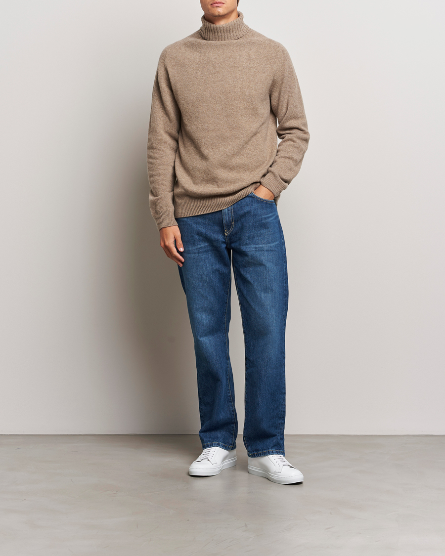 Homme | Pulls Et Tricots | Sunspel | Lambswool Poloshirt Sandstone