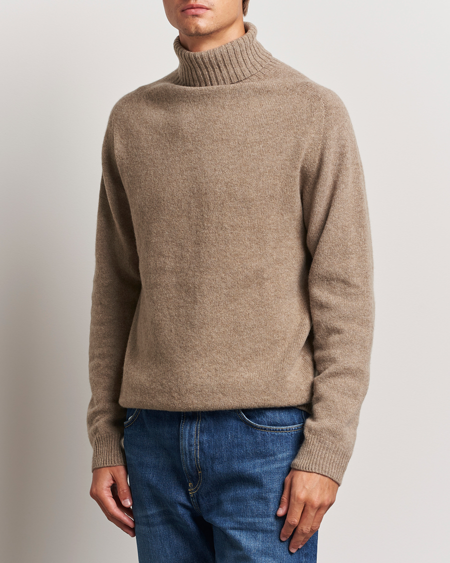 Homme | Pulls Et Tricots | Sunspel | Lambswool Poloshirt Sandstone