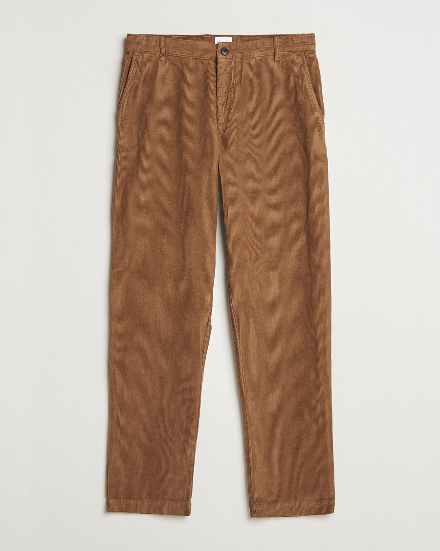 Homme | Pantalons | Sunspel | Corduroy Chore Trousers Sandstone