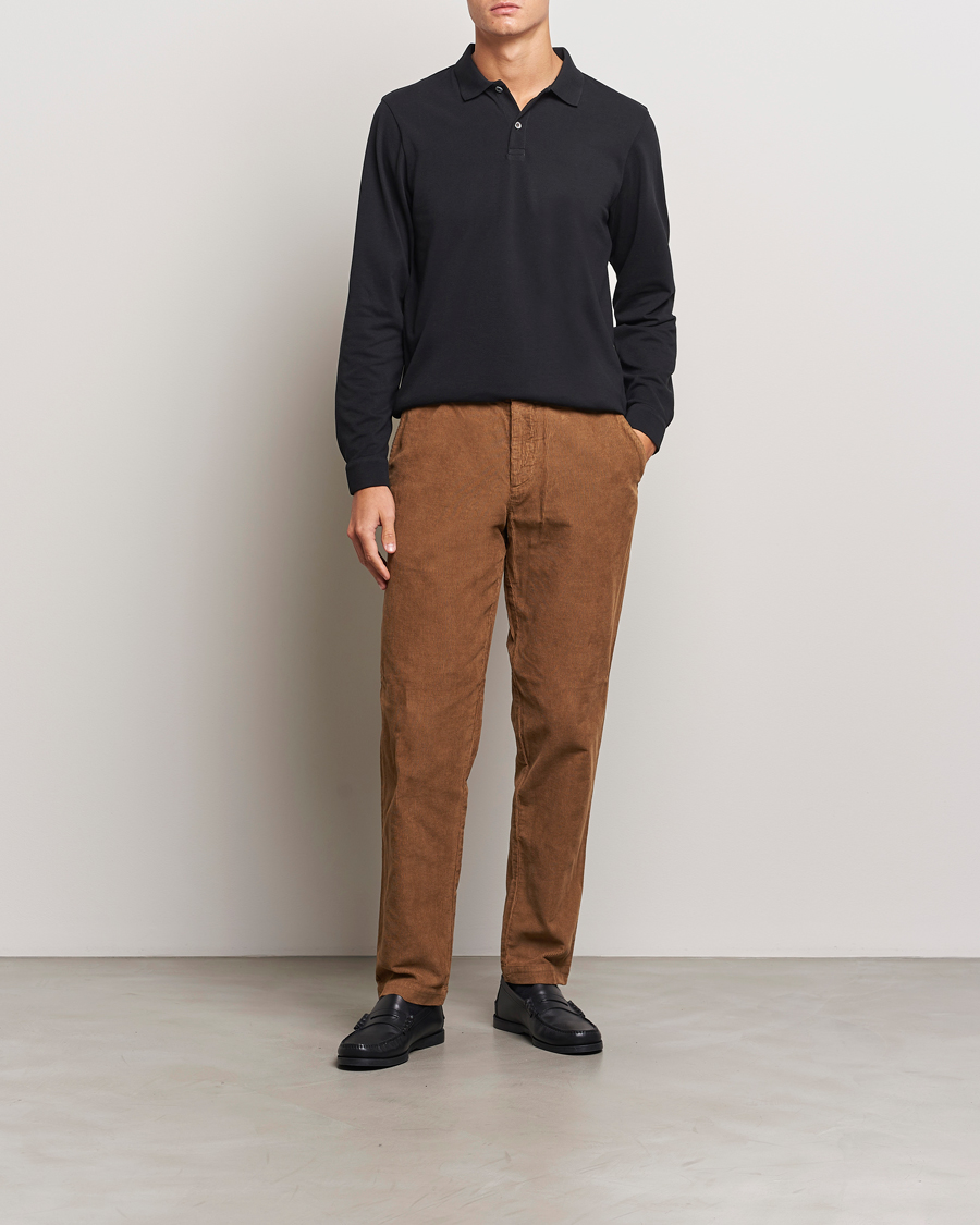 Homme | Pantalons | Sunspel | Corduroy Chore Trousers Sandstone