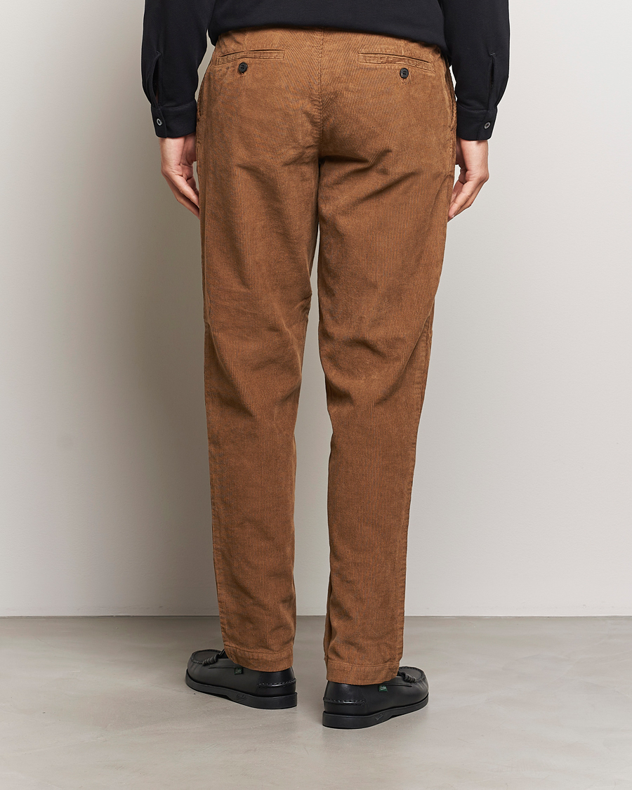 Homme | Pantalons | Sunspel | Corduroy Chore Trousers Sandstone