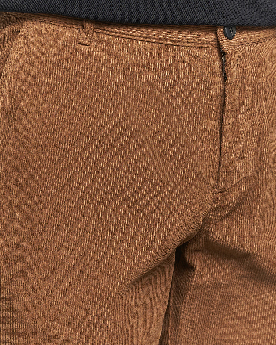 Homme | Pantalons | Sunspel | Corduroy Chore Trousers Sandstone