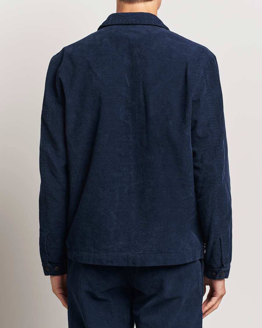 Homme | Manteaux Et Vestes | Sunspel | Corduroy Harrington Jacket Navy