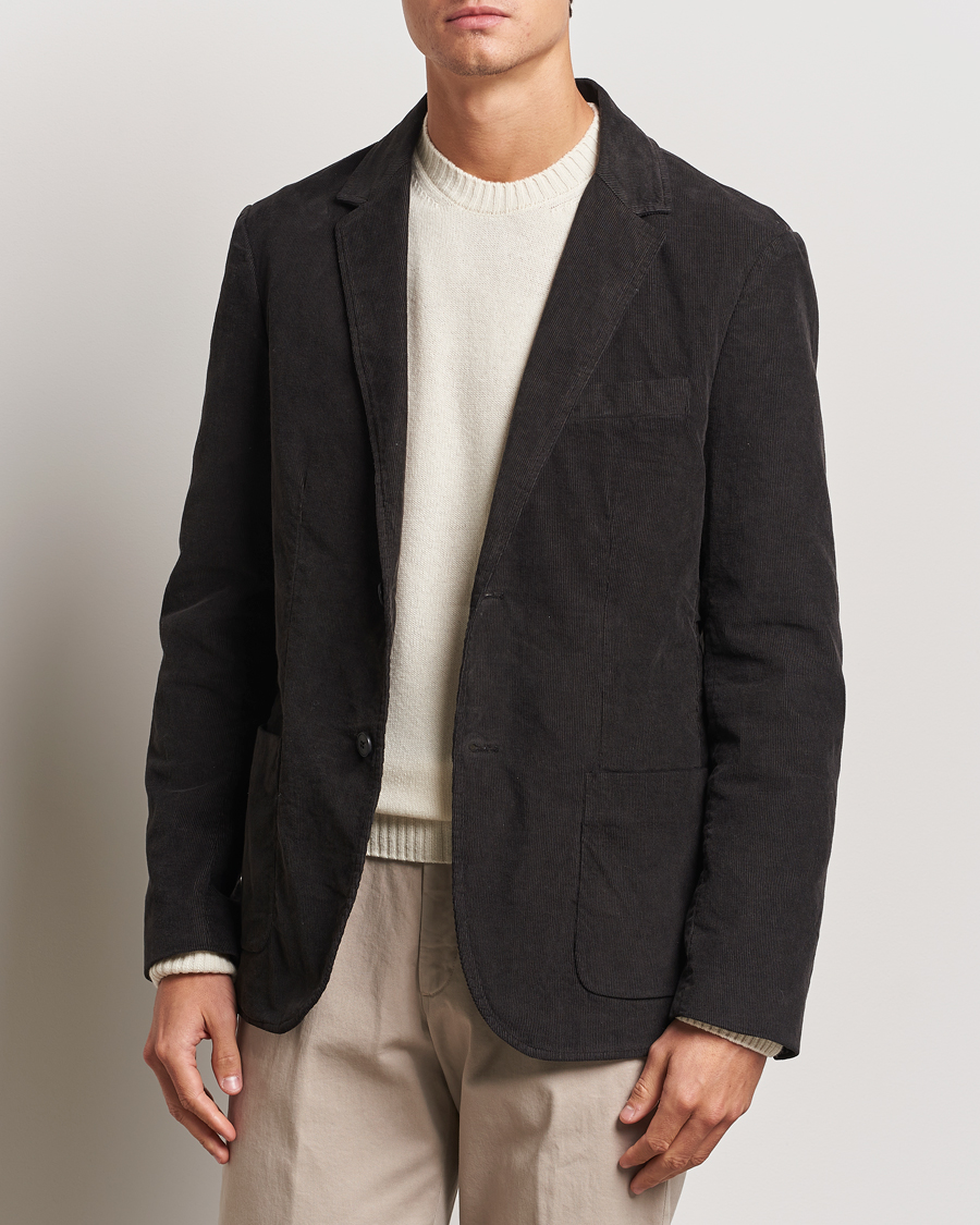 Homme | Blazers | Sunspel | Relaxed Corduroy Blazer Coffee
