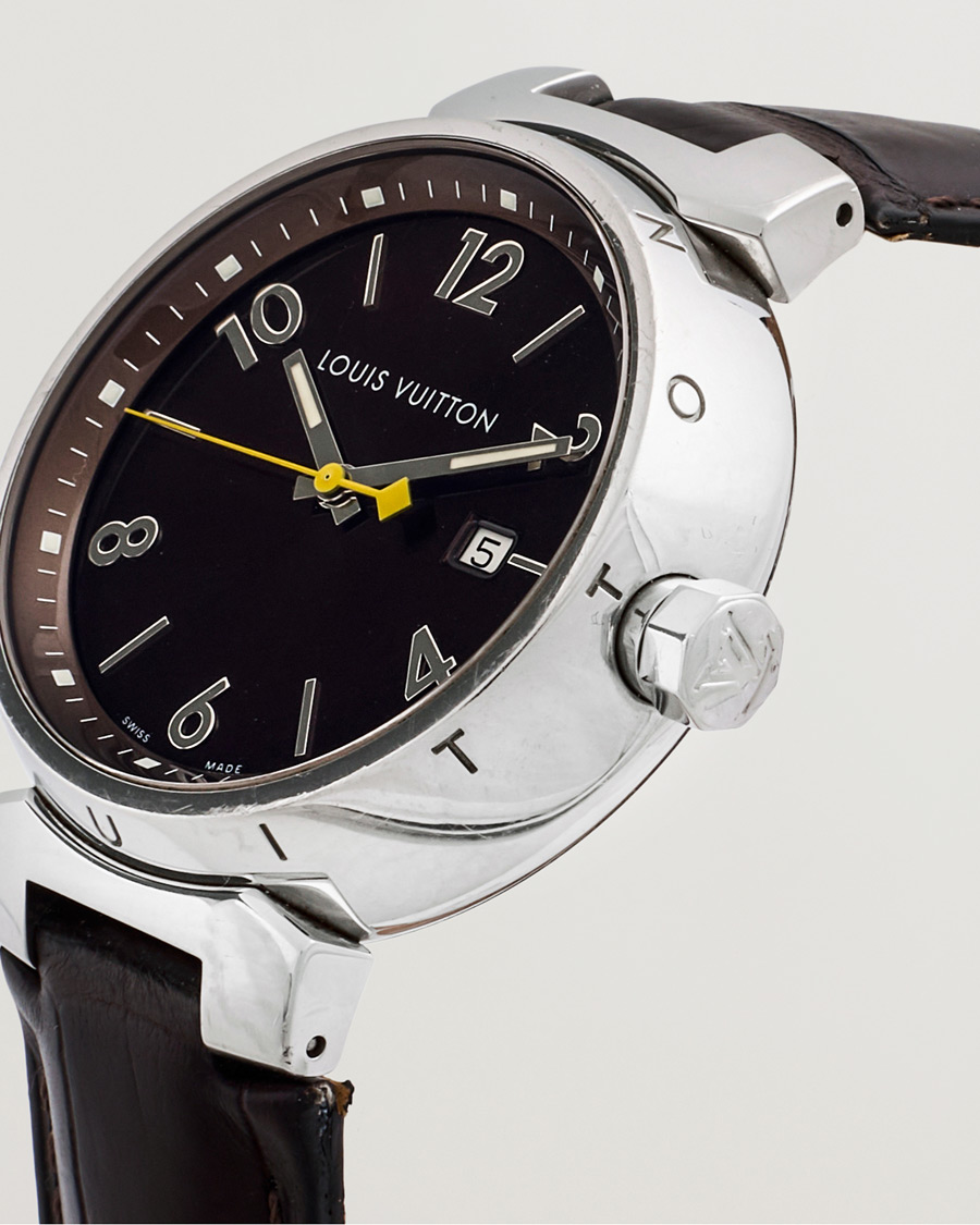 Homme | Louis Vuitton Pre-Owned Tambour Q1111 Silver | Louis Vuitton Pre-Owned | Tambour Q1111 Silver