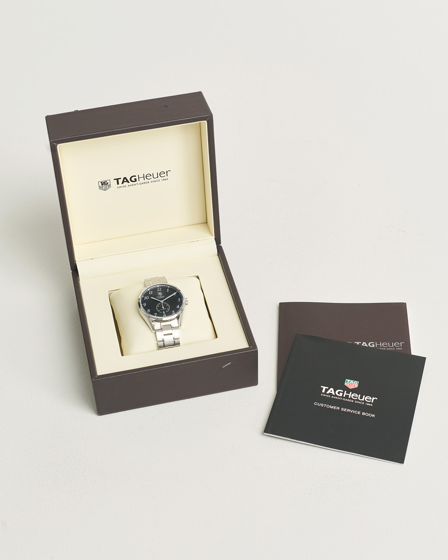 Homme | Tag Heuer Pre-Owned Carrera Calibre 6 WAS2110 Silver | Tag Heuer Pre-Owned | Carrera Calibre 6 WAS2110 Silver