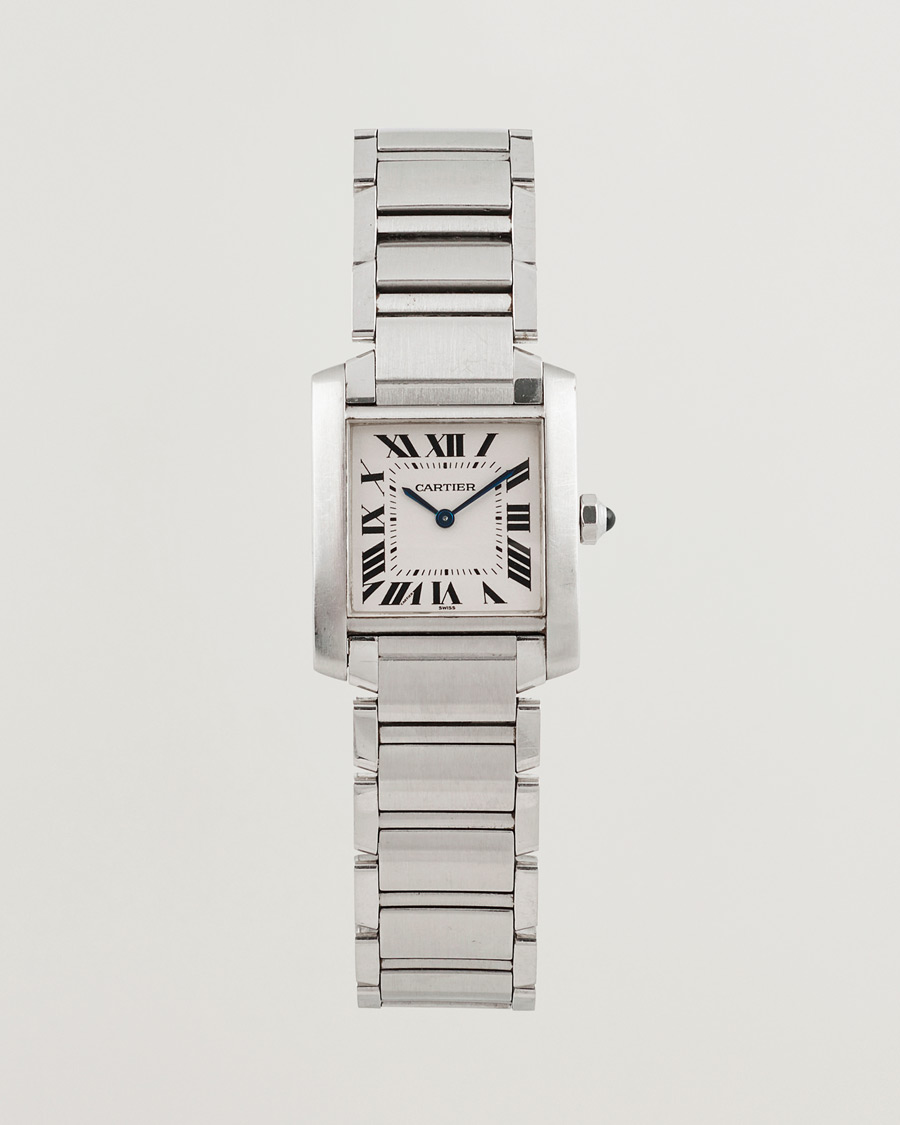 Homme | Cartier Pre-Owned Tank Française 2301 Silver | Cartier Pre-Owned | Tank Française 2301 Silver