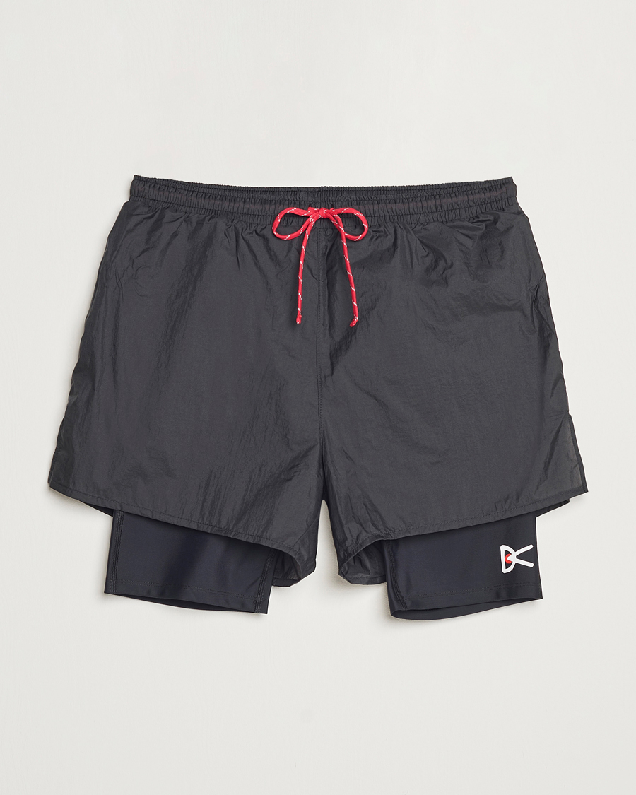 Homme | Shorts | District Vision | Ripstop Layered Trail Shorts Black