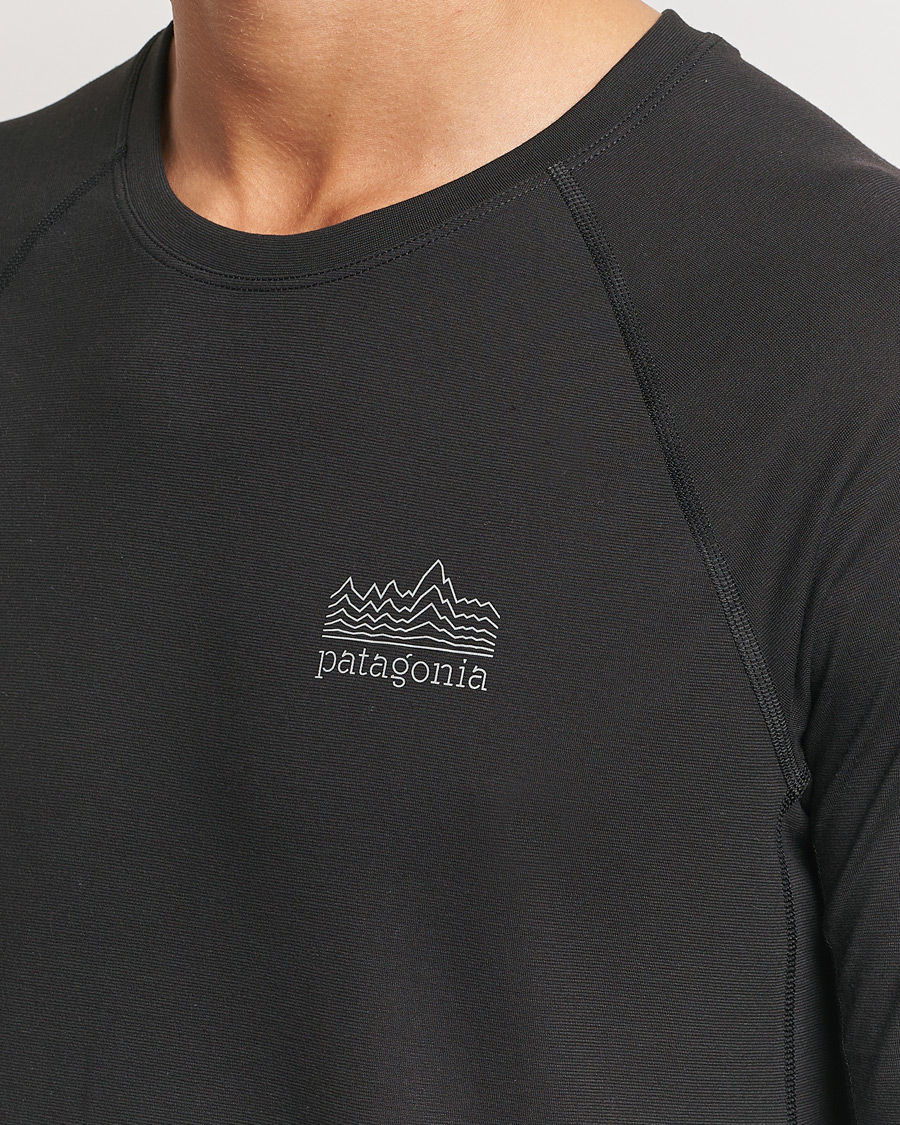 Homme | T-shirts | Patagonia | Long Sleeve Cap Cool Trail Graphic Shirt Black