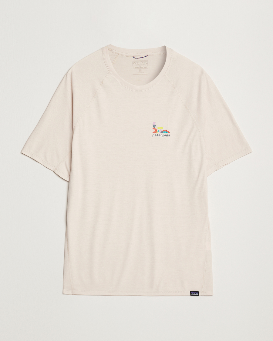 Homme | T-shirts | Patagonia | Short Sleeve Cap Cool Trail Graphic Shirt Pumice