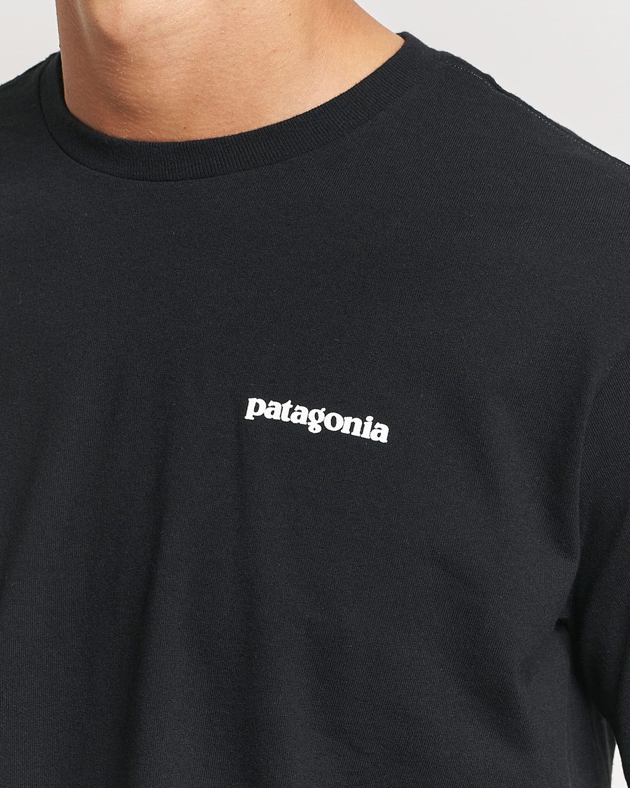 Homme | T-shirts | Patagonia | P-6 Logo Responsibili LS T-Shirt Black
