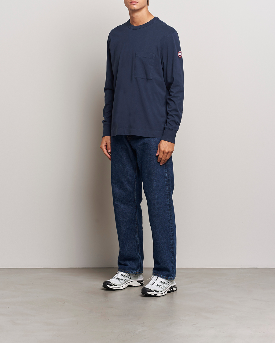 Homme | T-shirts | Canada Goose | Gladstone Long Sleeve T-Shirt Atlantic Navy